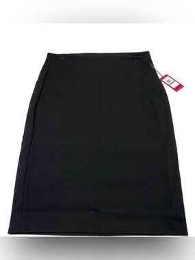 NWT Vince Camuto Black Classic Pencil Skirt- No Slit Size Large